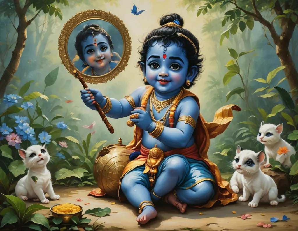 Joyful Play of Little Krishna - Image 7
