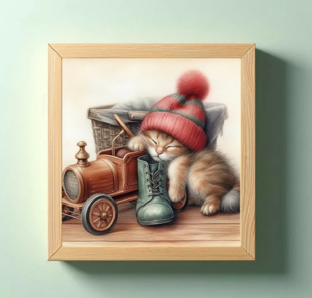 Katze mit Pudelmütze - Image 4