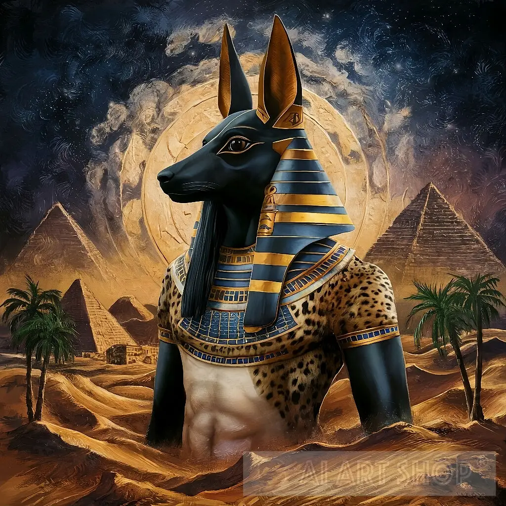 KING ANUBIS WITH PRYAMIDS 1