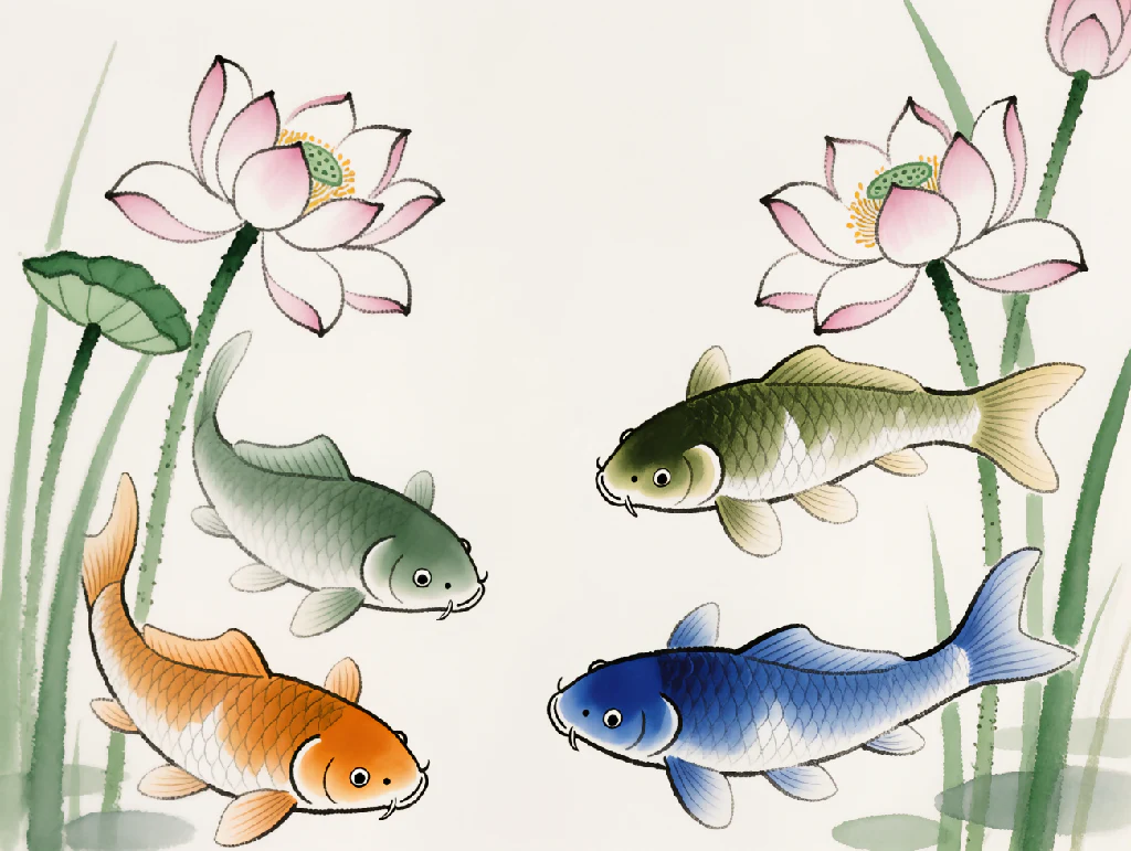 Koi Drift – Zen Water Garden Cloth - Image 4
