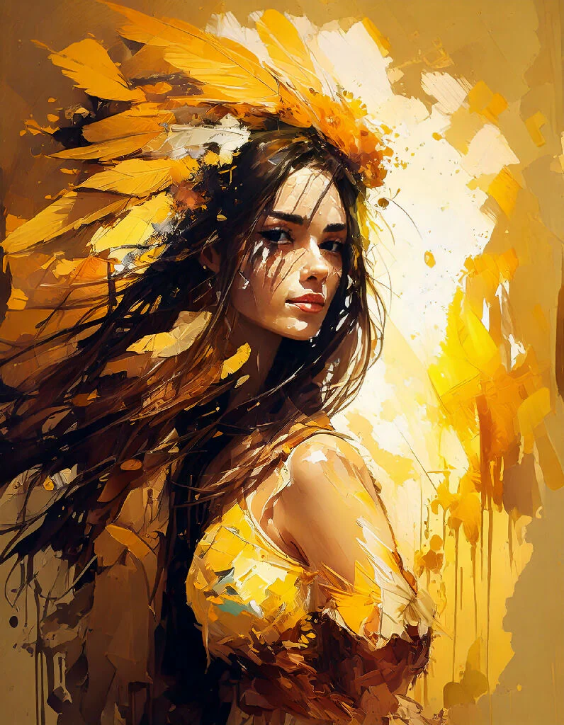 La femme aux plumes