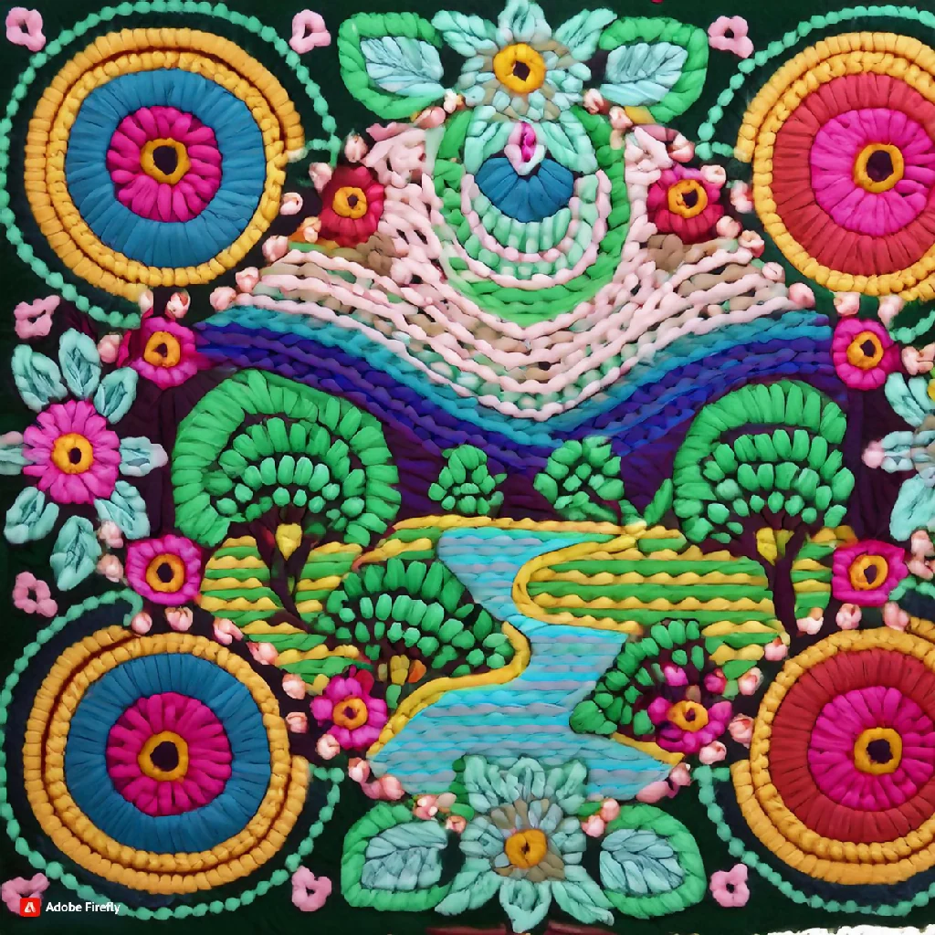 Landscape in crochet - Image 2