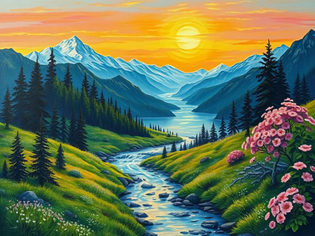 Landscape - Tribal Painting