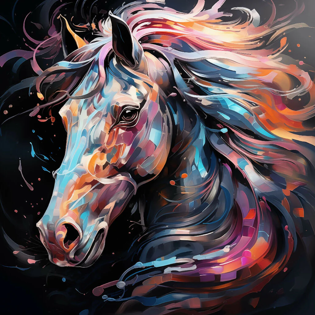 Latent‑Space Style‑Fusion Stallion Portrait