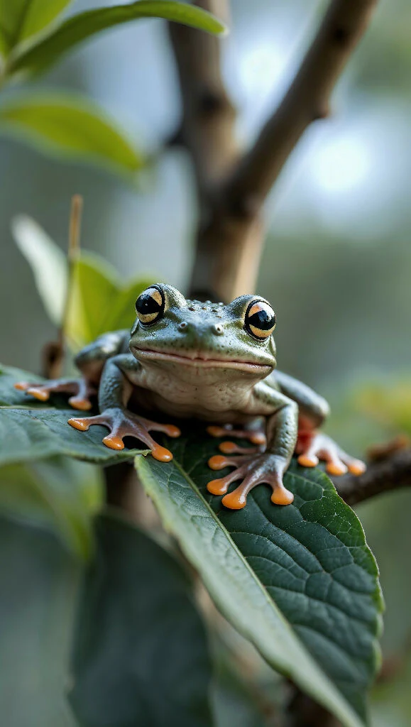 Leafy Retreat: The Resting Frog - Image 2