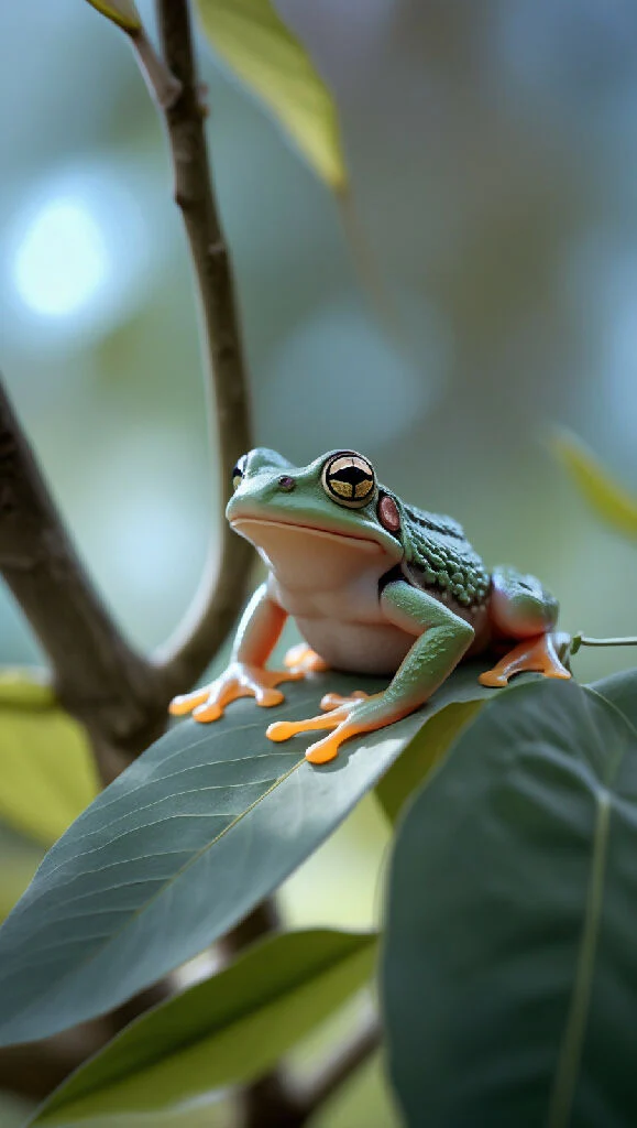 Leafy Retreat: The Resting Frog - Image 3