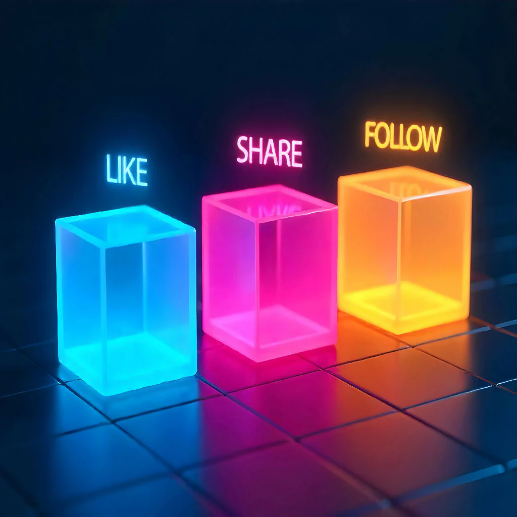 like share follow concept N 4