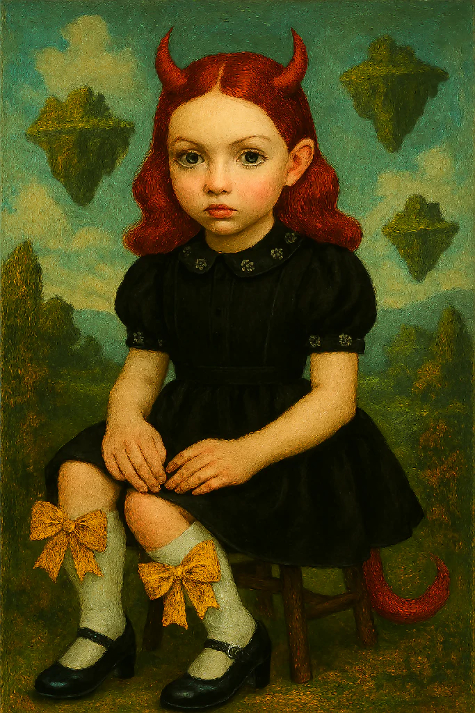 Little Devil Lowbrow Surrealist Portrait
