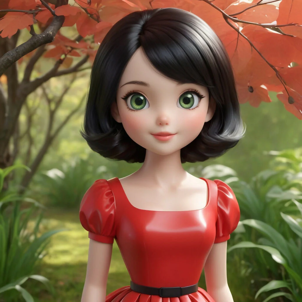 Little Doll Among the Leaves
