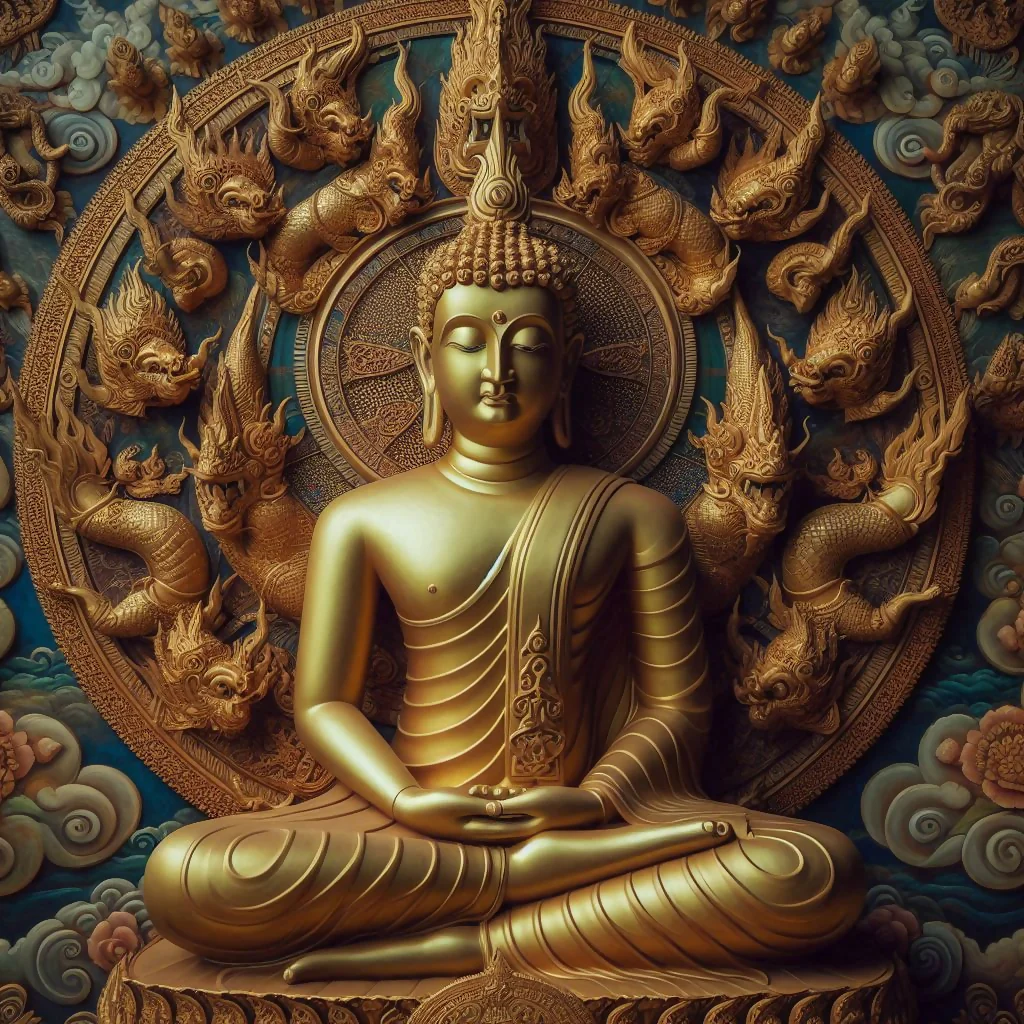 Lord Buddha meditative pose
