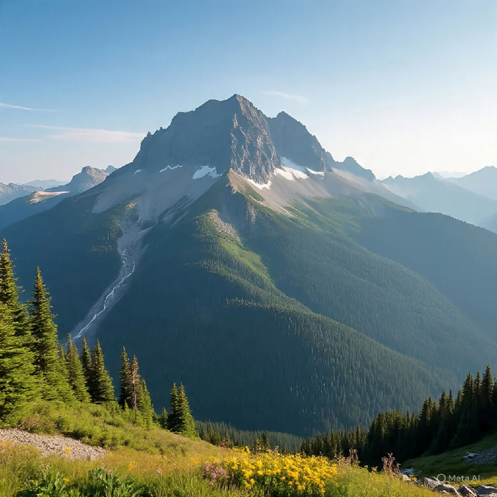 Majestic Alpine Mountain Landscape Wall Art