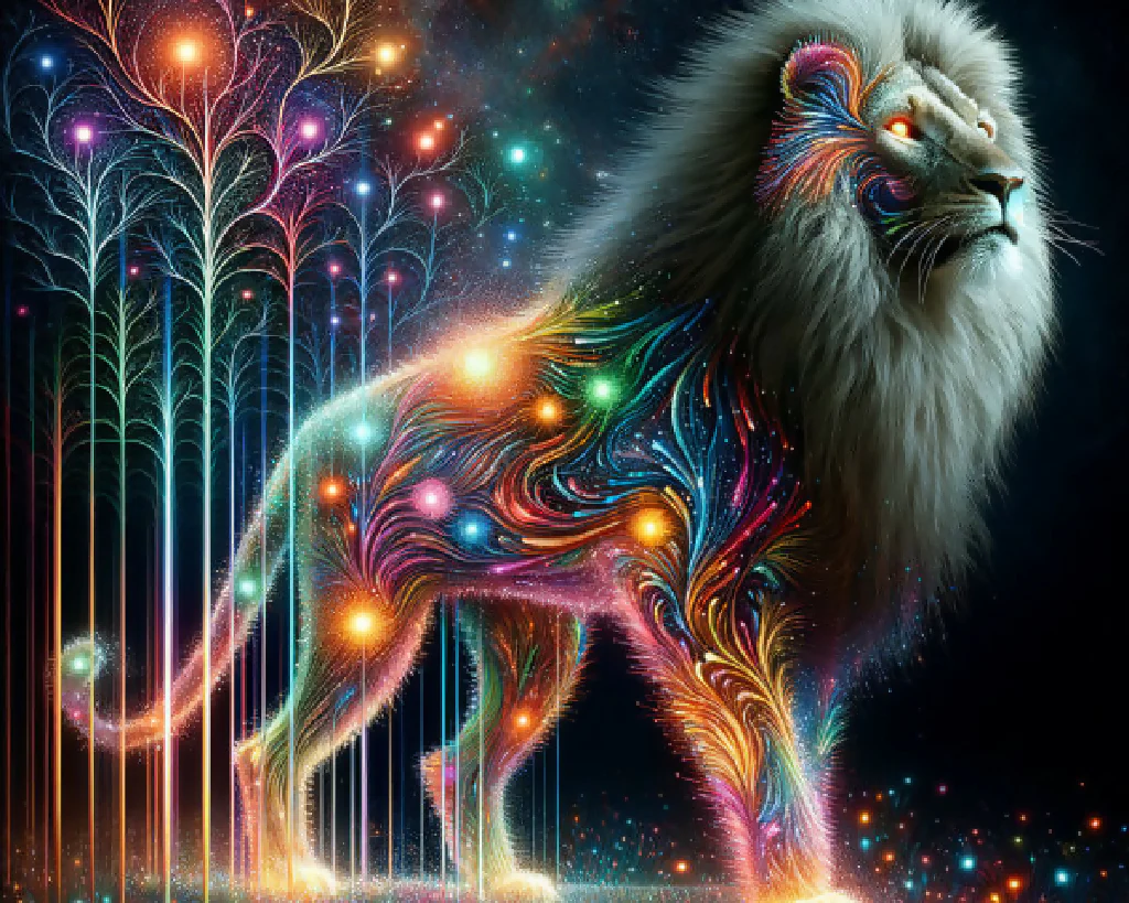 Majestic lion