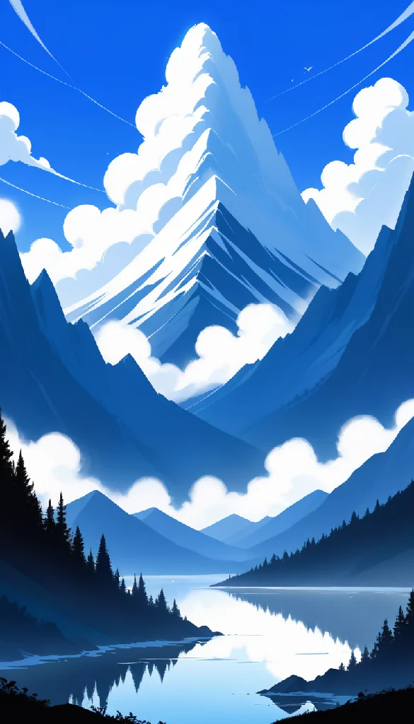 Majestic Peaks in the Sky