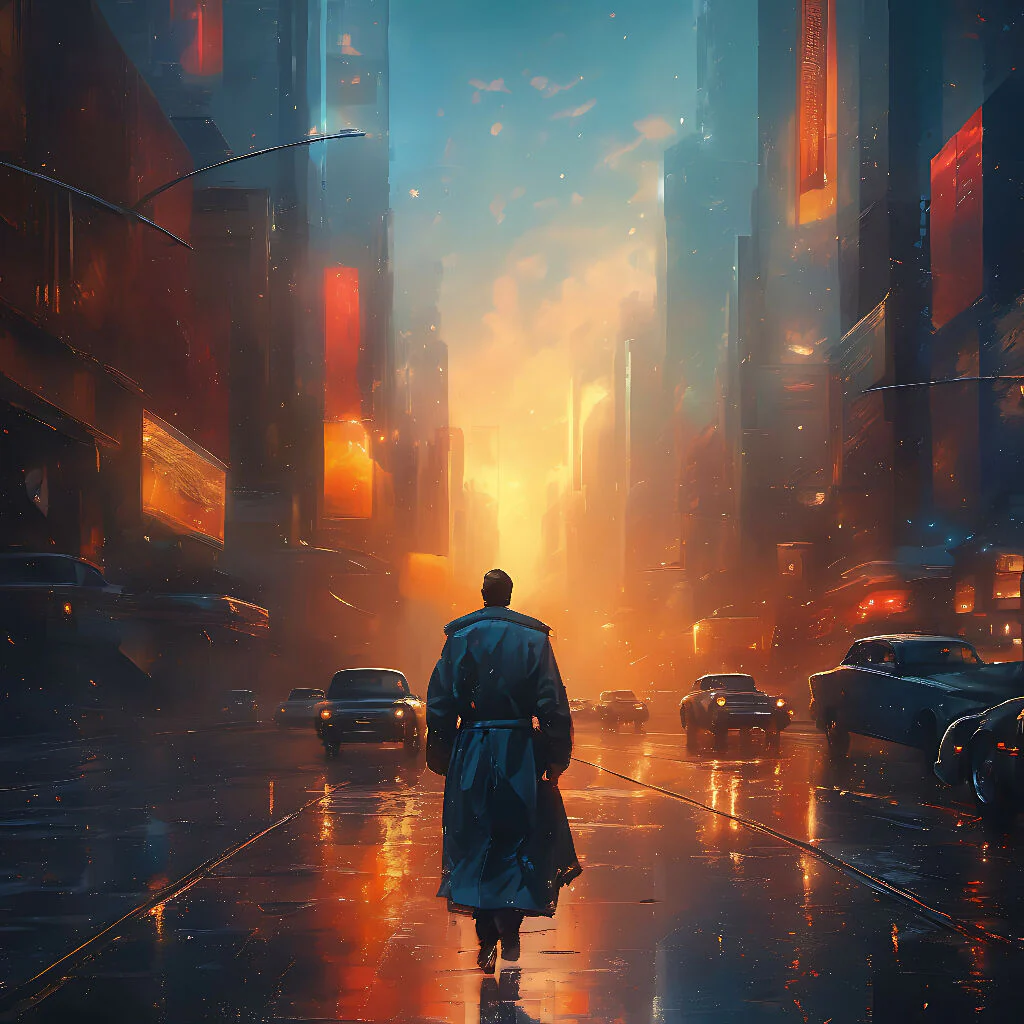 Man Abstract and city - Image 3