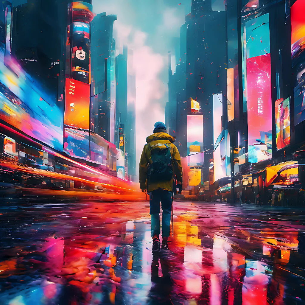 Man Abstract and city - Image 5