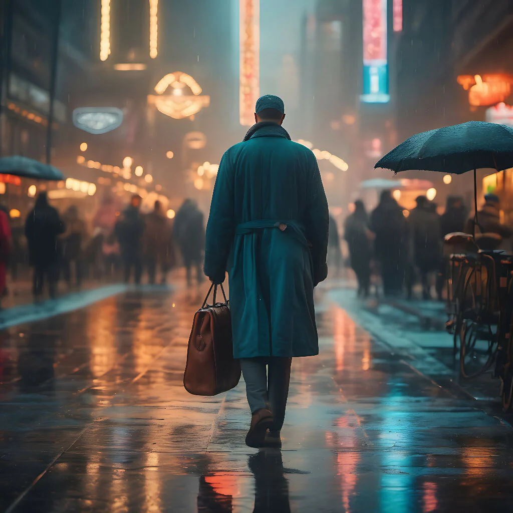 Man Abstract and city - Image 6