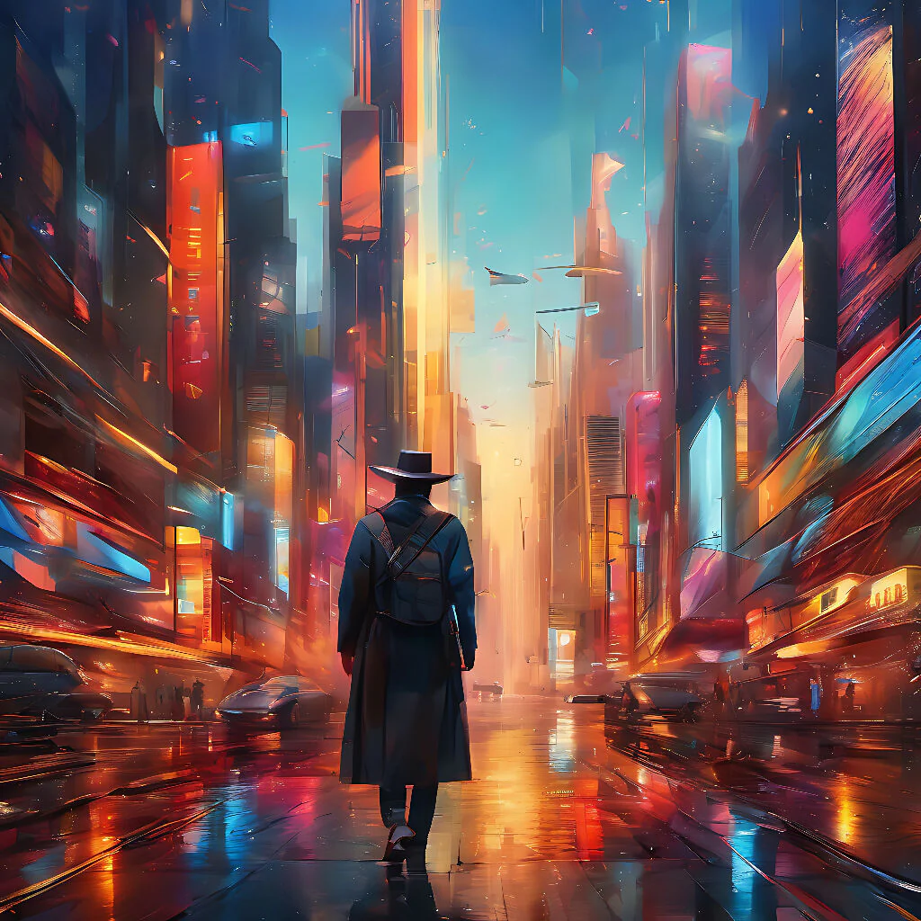 Man Abstract and city - Image 7