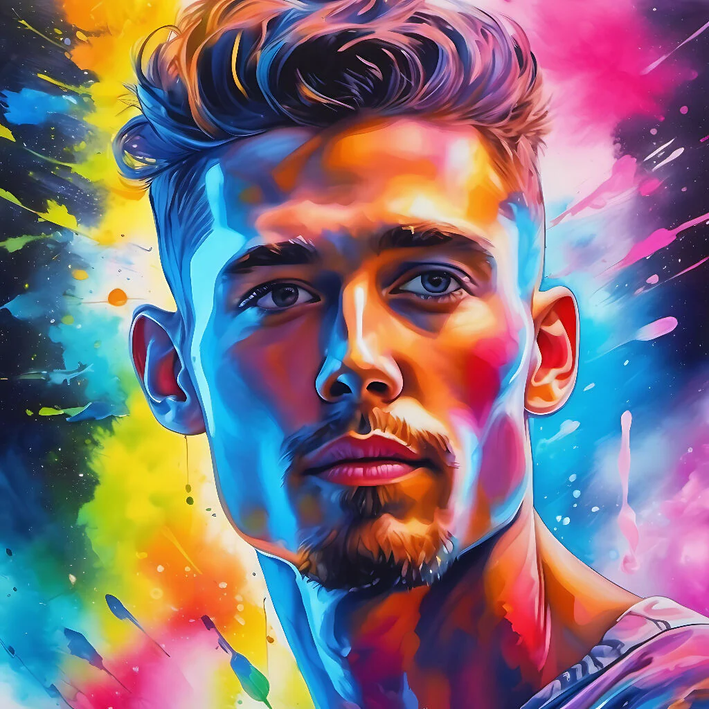 Man watercolor