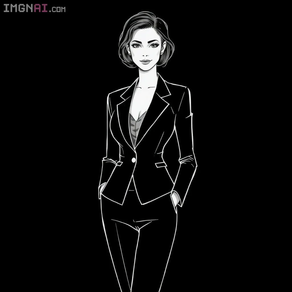 minimalist business lady - Image 7