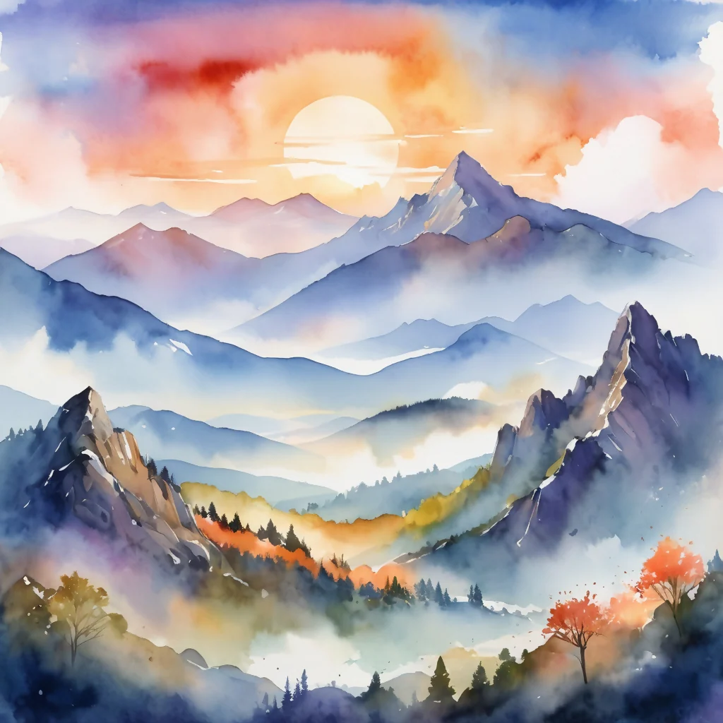 Mountain at Sunrise