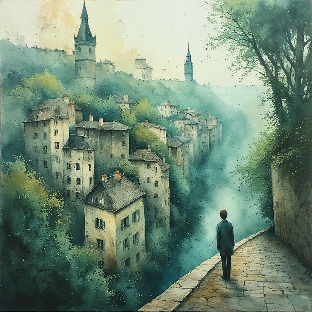 Misty Spires of the Old Town