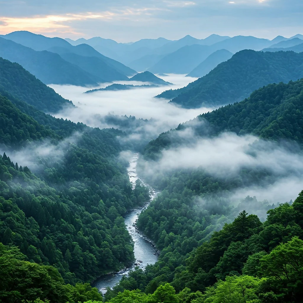 Misty Valley Serenity Print
