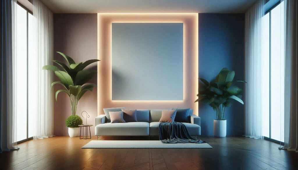 Mock Up of a Modern Style Living Area