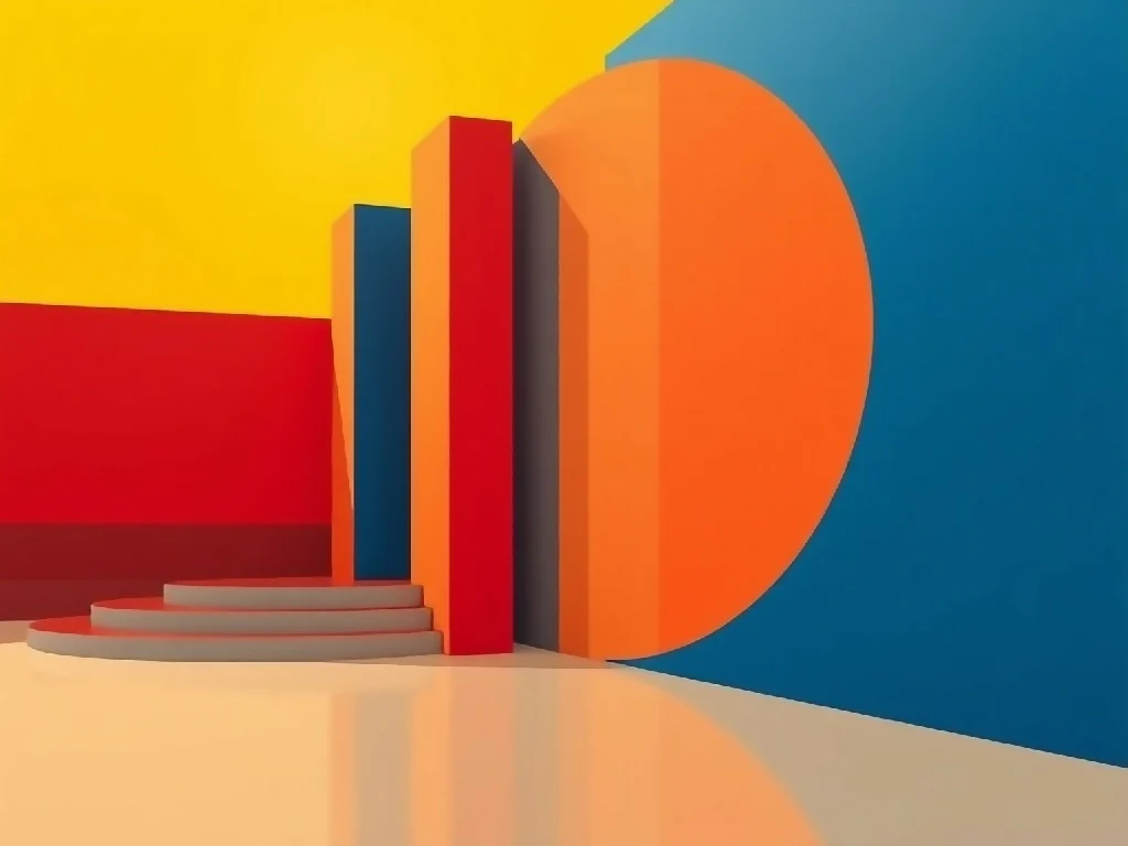 Modern abstraction of a staircase No.2
