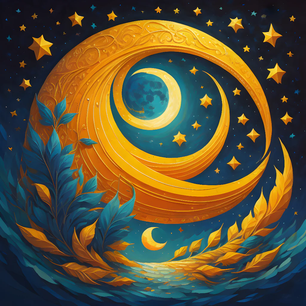 moon and stars
