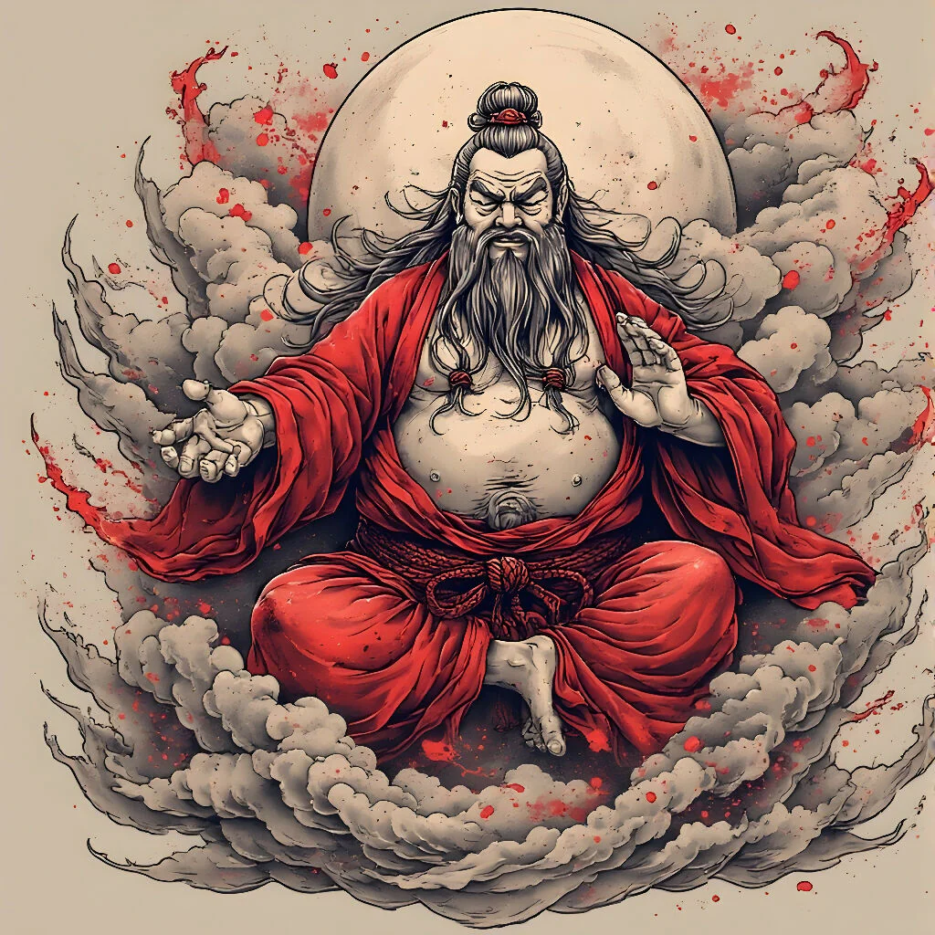 Moonfire Sage in Crimson Meditation