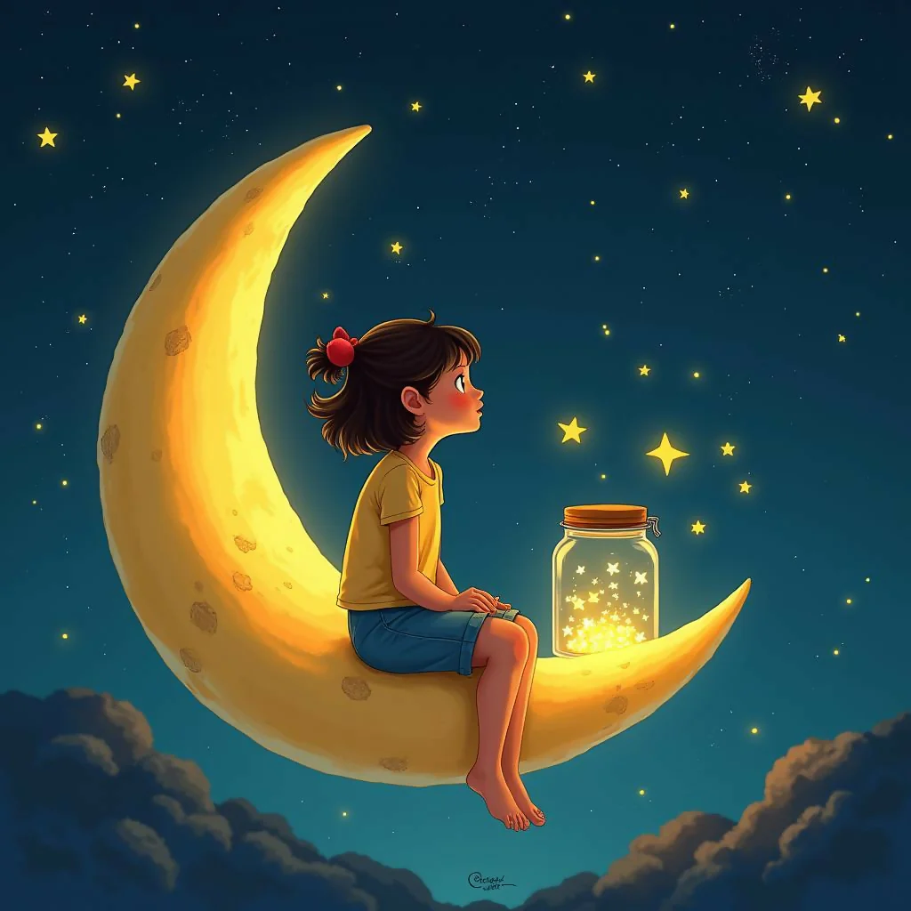 Moonlit Fireflies Art
