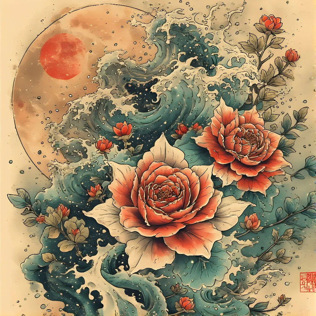 Moonrise Over Crimson Tide
