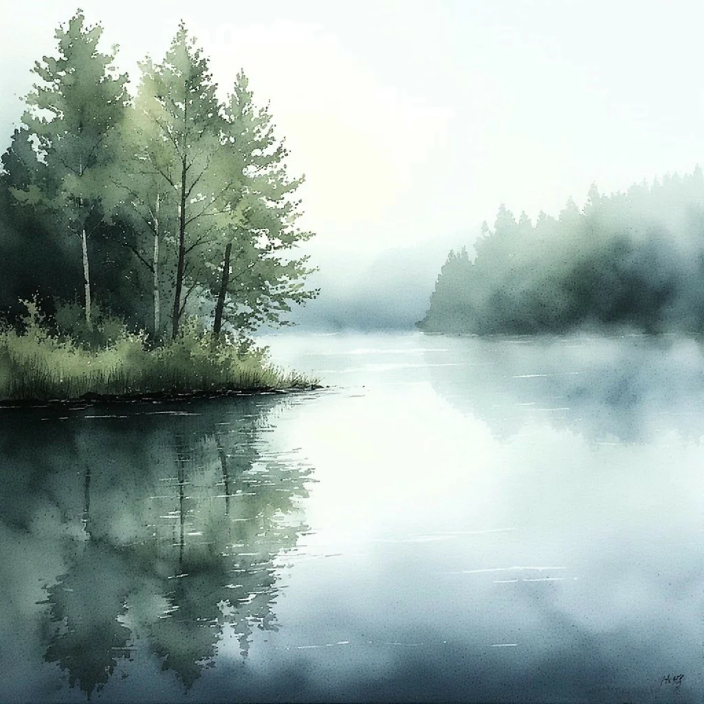 Morning mist on the lake