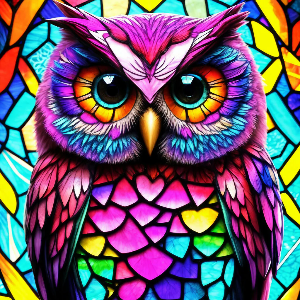 Mosaic owl