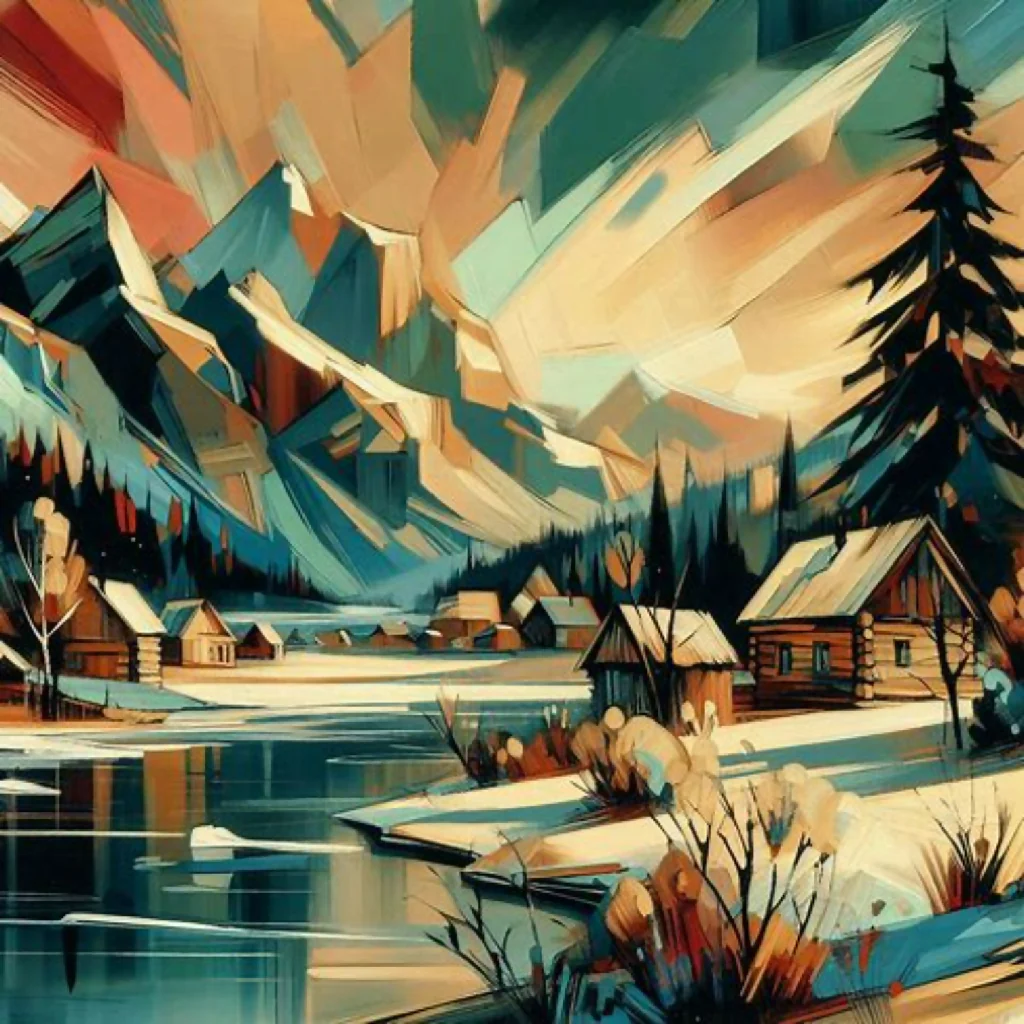 Mountain Lake at Dusk - Image 10