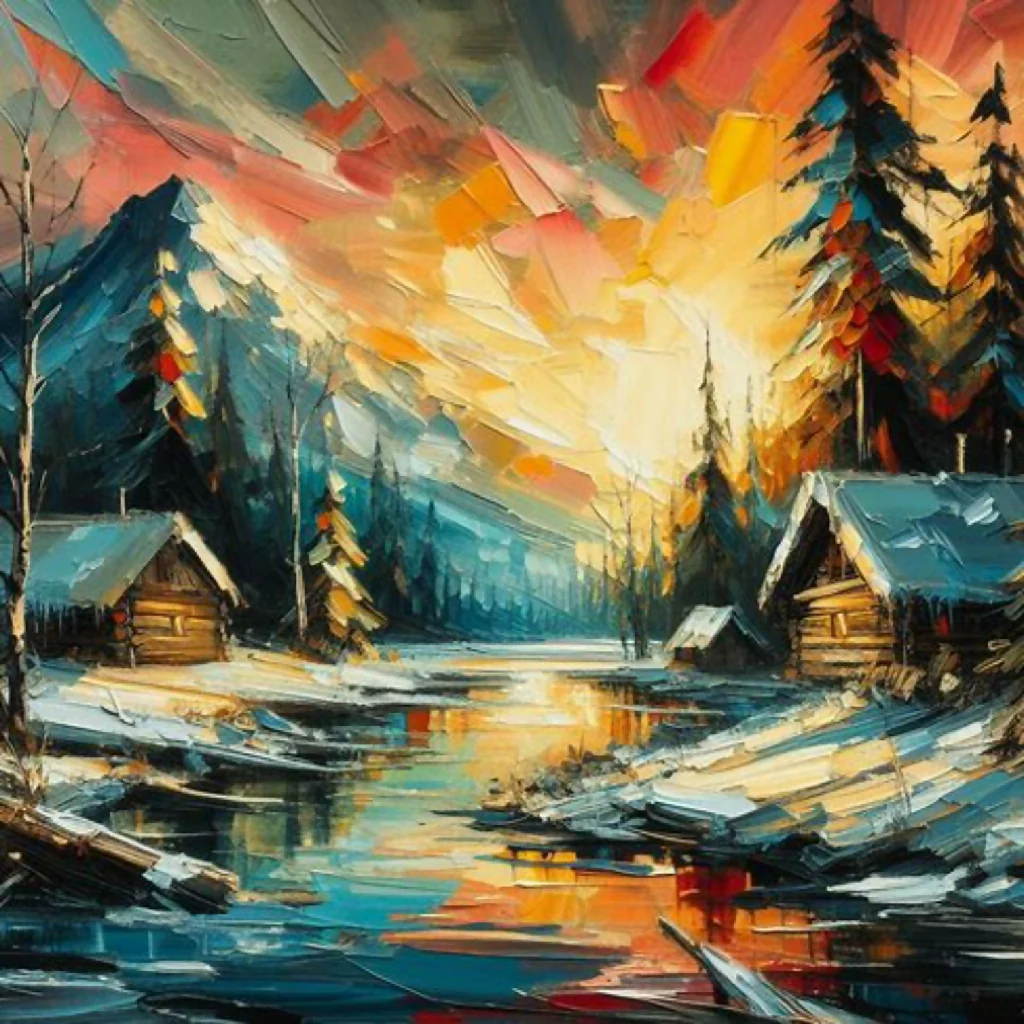 Mountain Lake at Dusk - Image 4