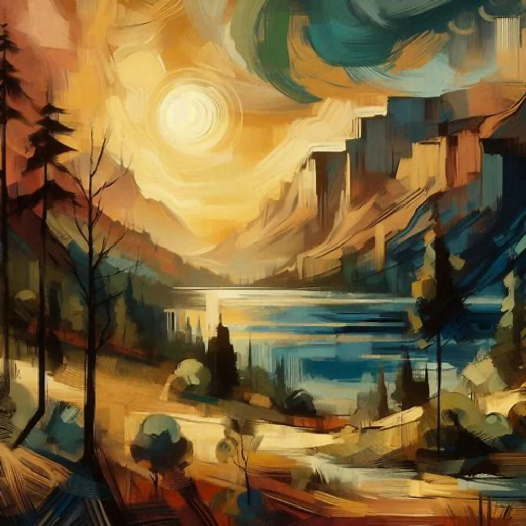 Mountain Lake at Dusk - Image 5