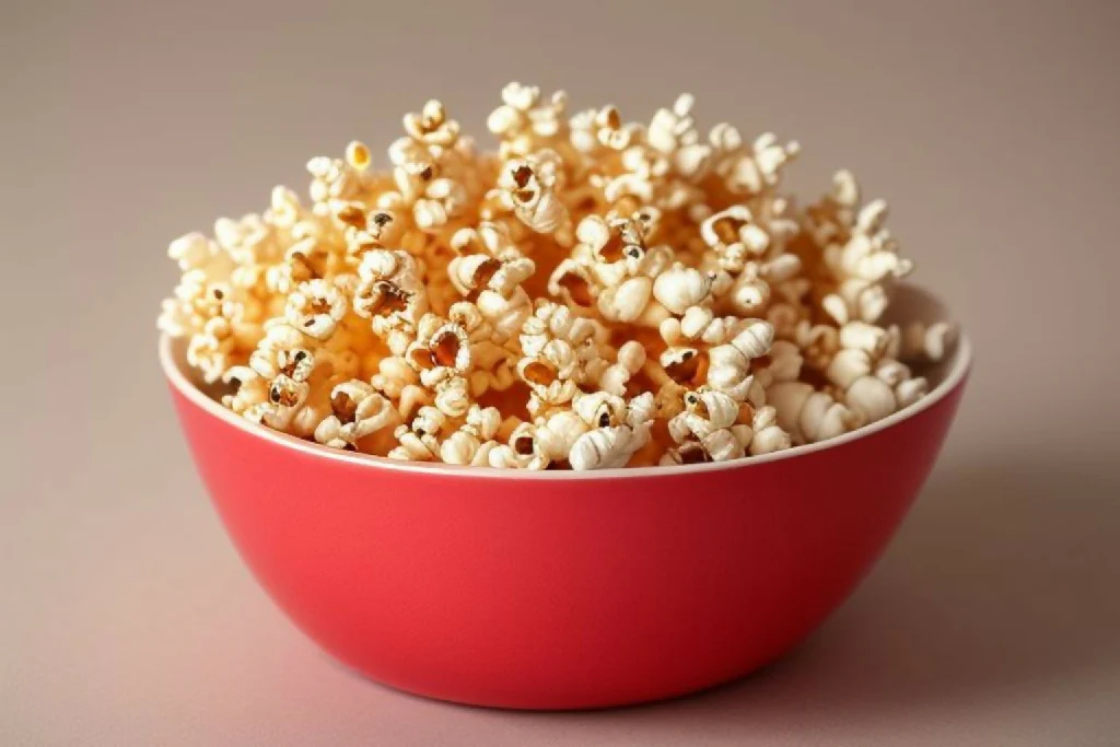 Movie Time with a Bowl of Popcorn