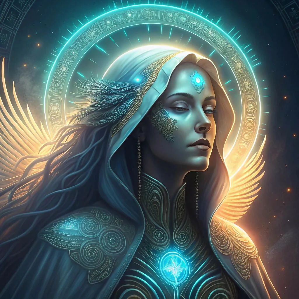 Mystic Guardian with Celestial Aura