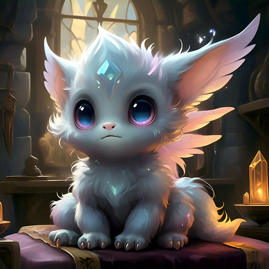 Mystic Winged Familiar in Crystal Sanctuary