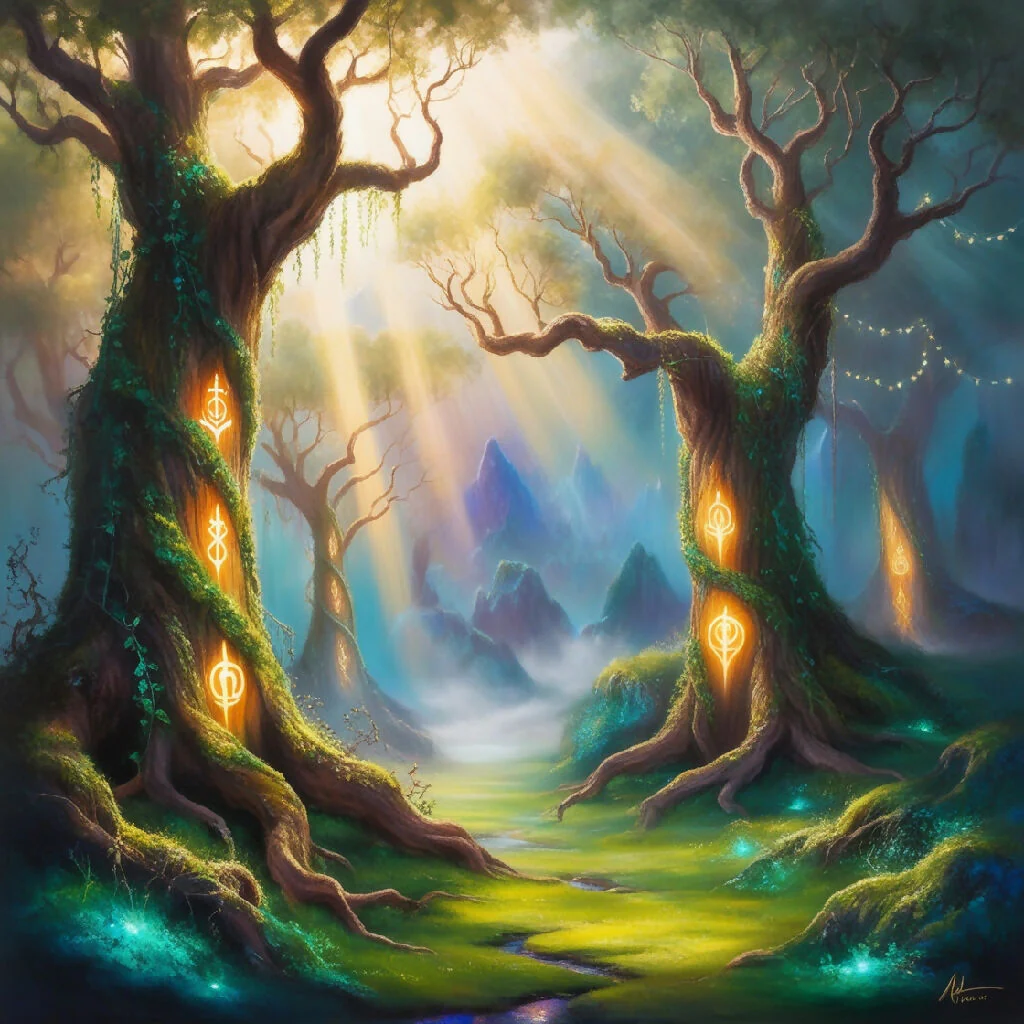 Mystical Realm Oil Painting