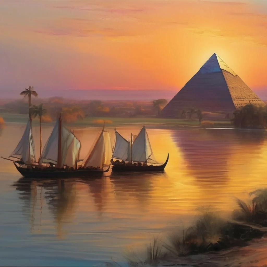 Mystical Sunset Over the Pyramids* - Image 5