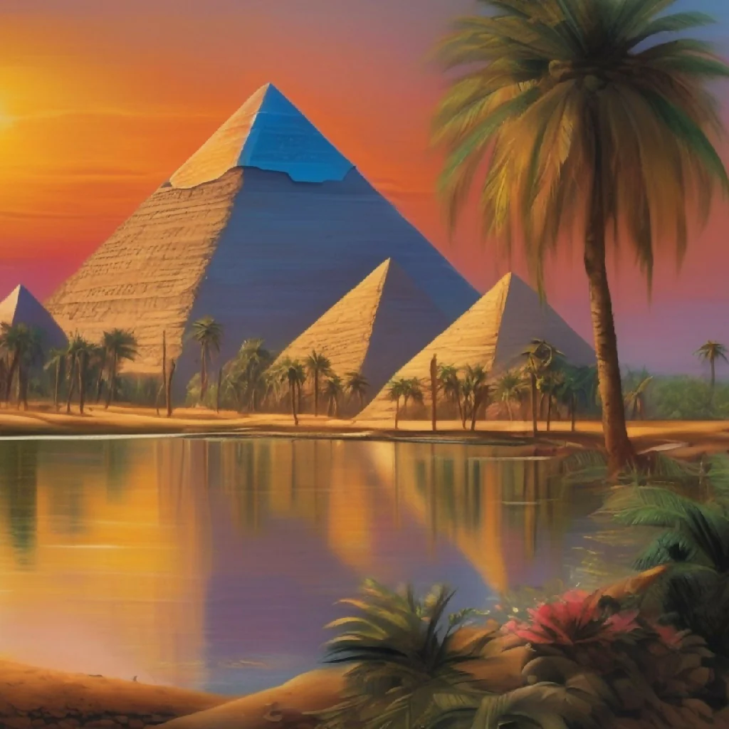 Mystical Sunset Over the Pyramids* - Image 6
