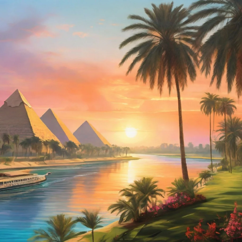 Mystical Sunset Over the Pyramids* - Image 8