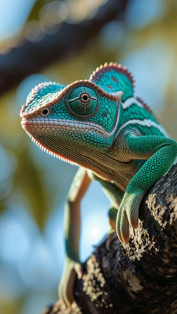 Nature’s Master of Disguise: Chameleon on the Tree