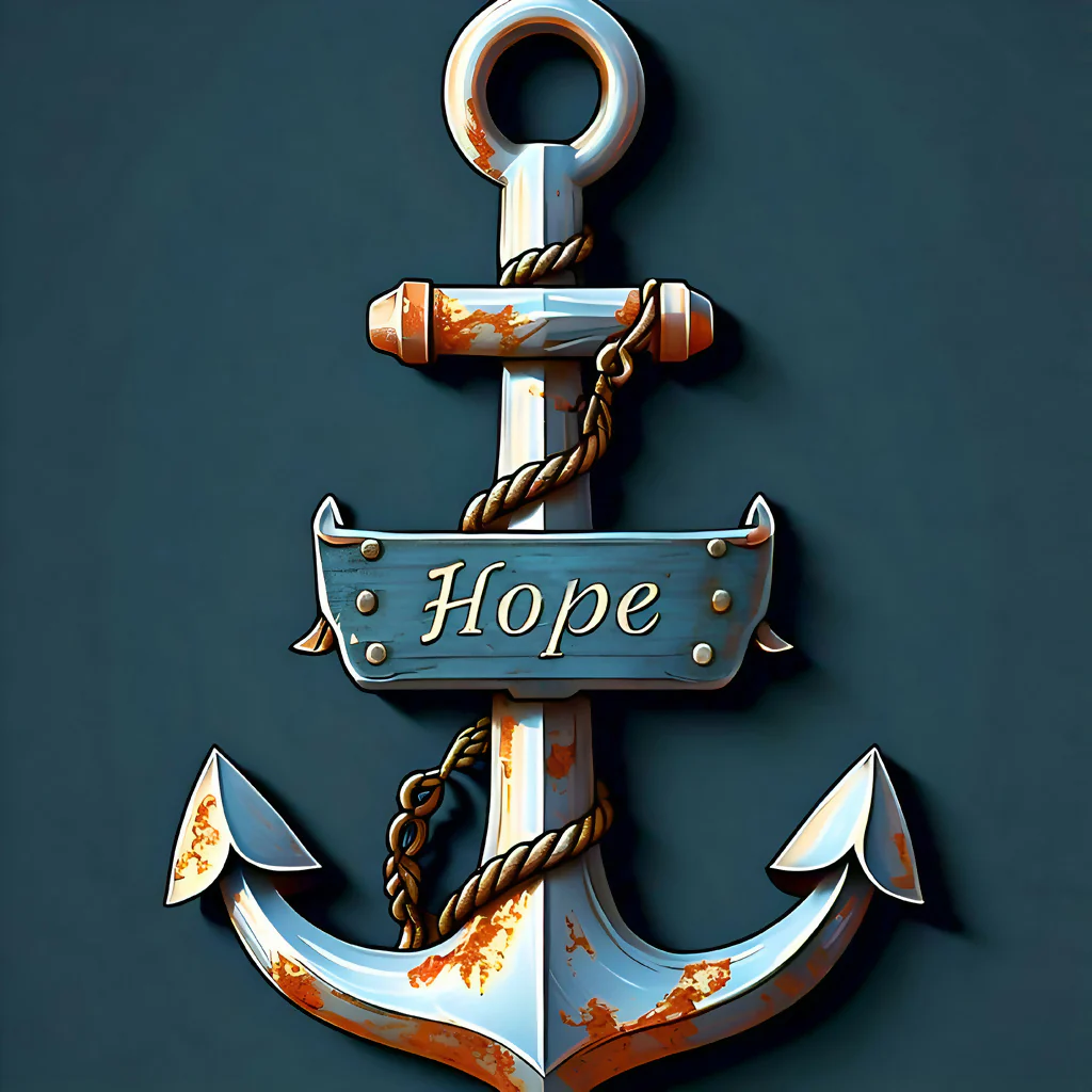 Nautical Hope Anchor Wall Art