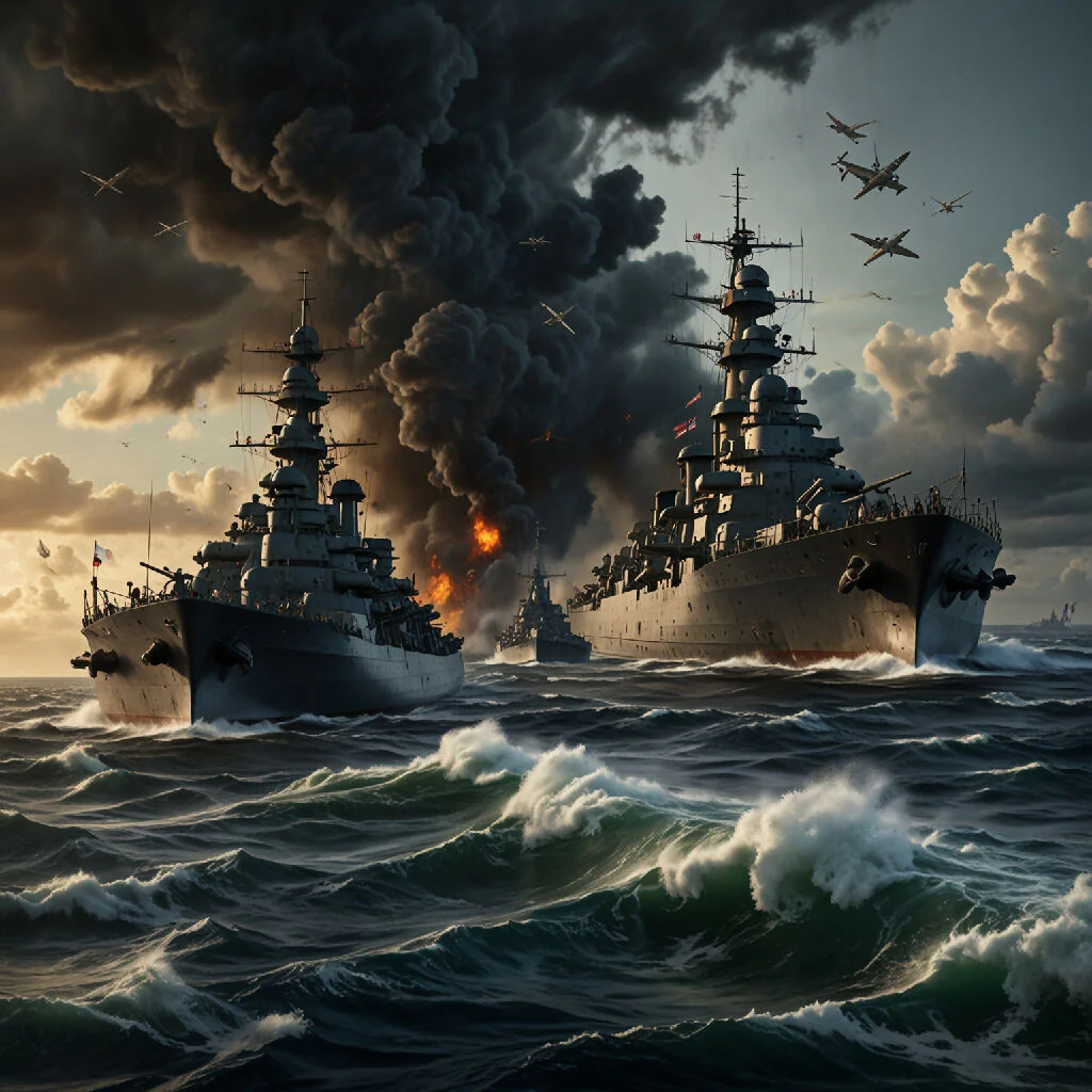 Naval Battle at Sea