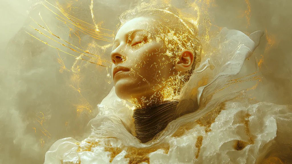 Neo-Baroque Abstract Elegance | AI-Generated Digital Artwork - Image 3