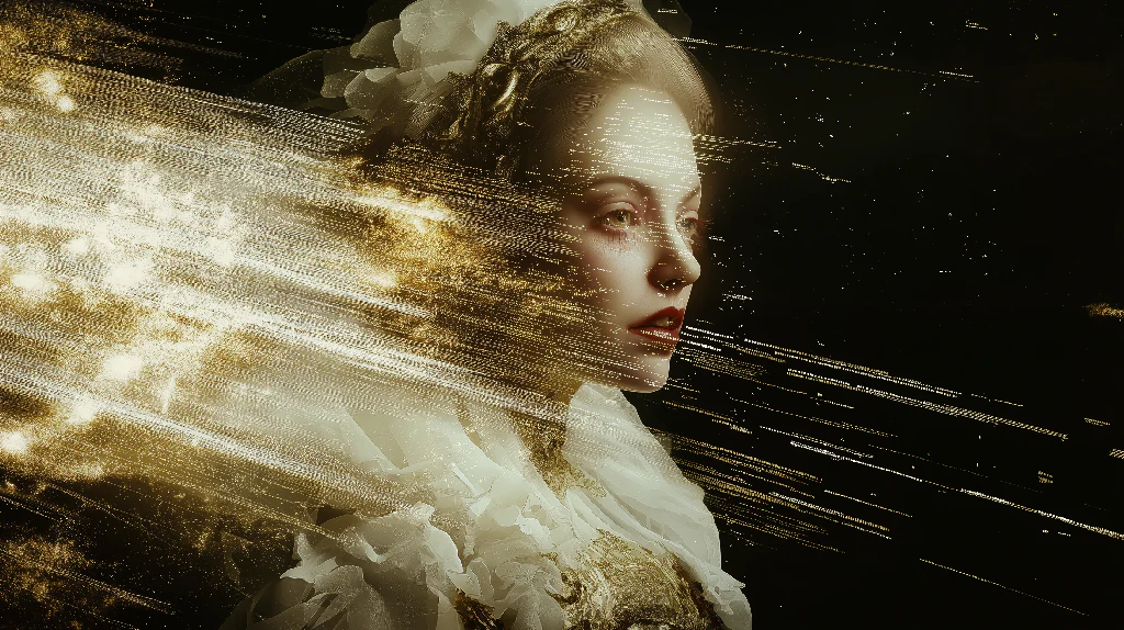 Neo-Baroque Abstract Elegance | AI-Generated Digital Artwork - Image 4