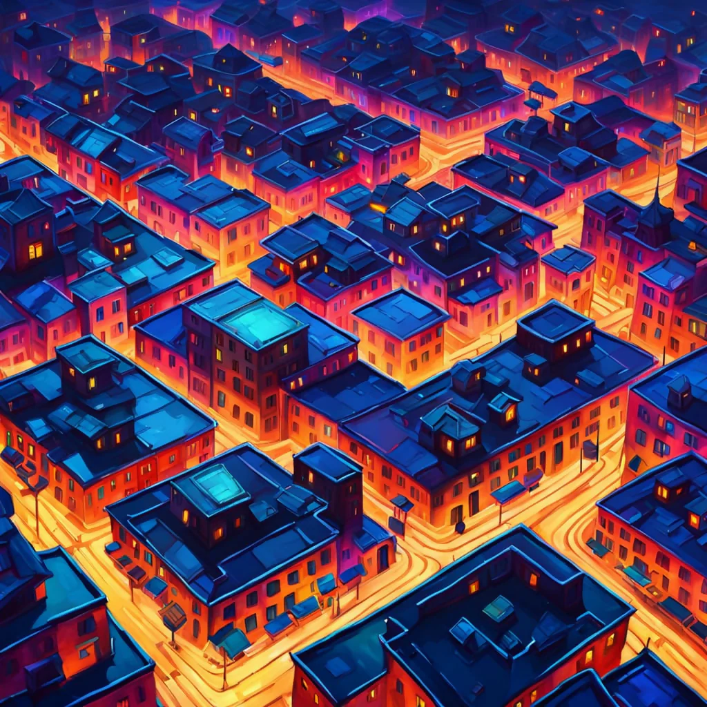 Neon City Maze